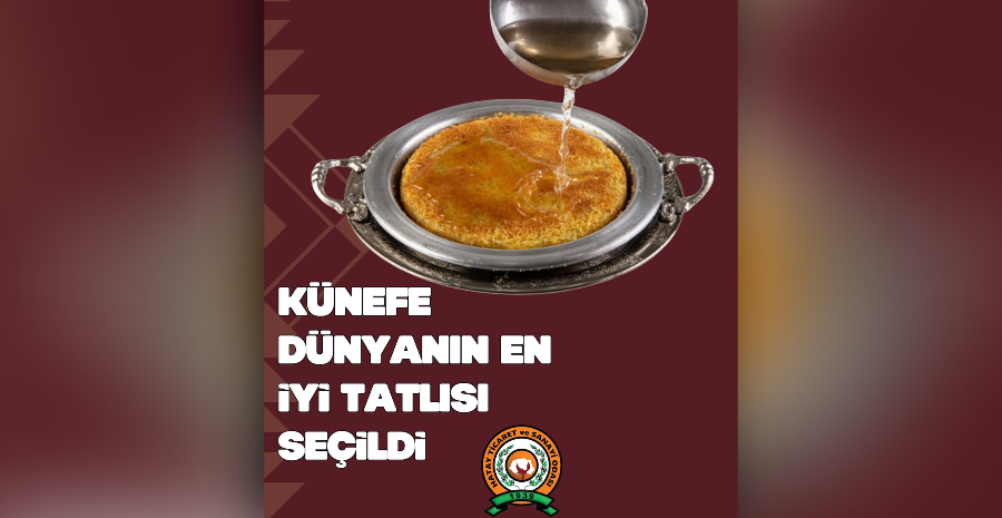 Künefe, dünyanın en iyi tatlısı seçildi